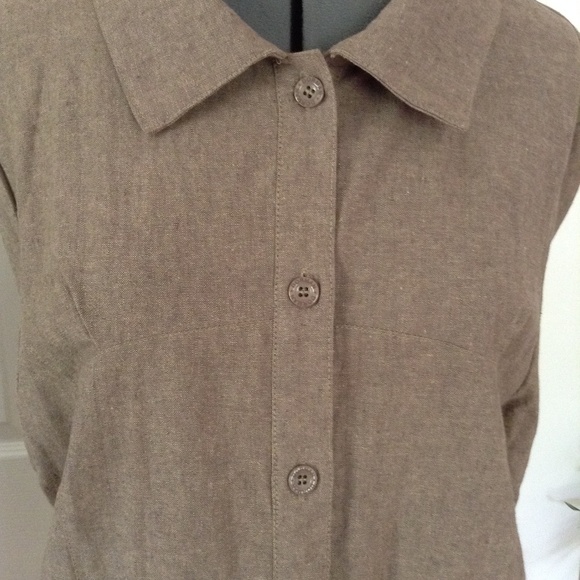 Dorman Linen Hi Lo Hemline Shirt Jacket - Picture 5 of 8